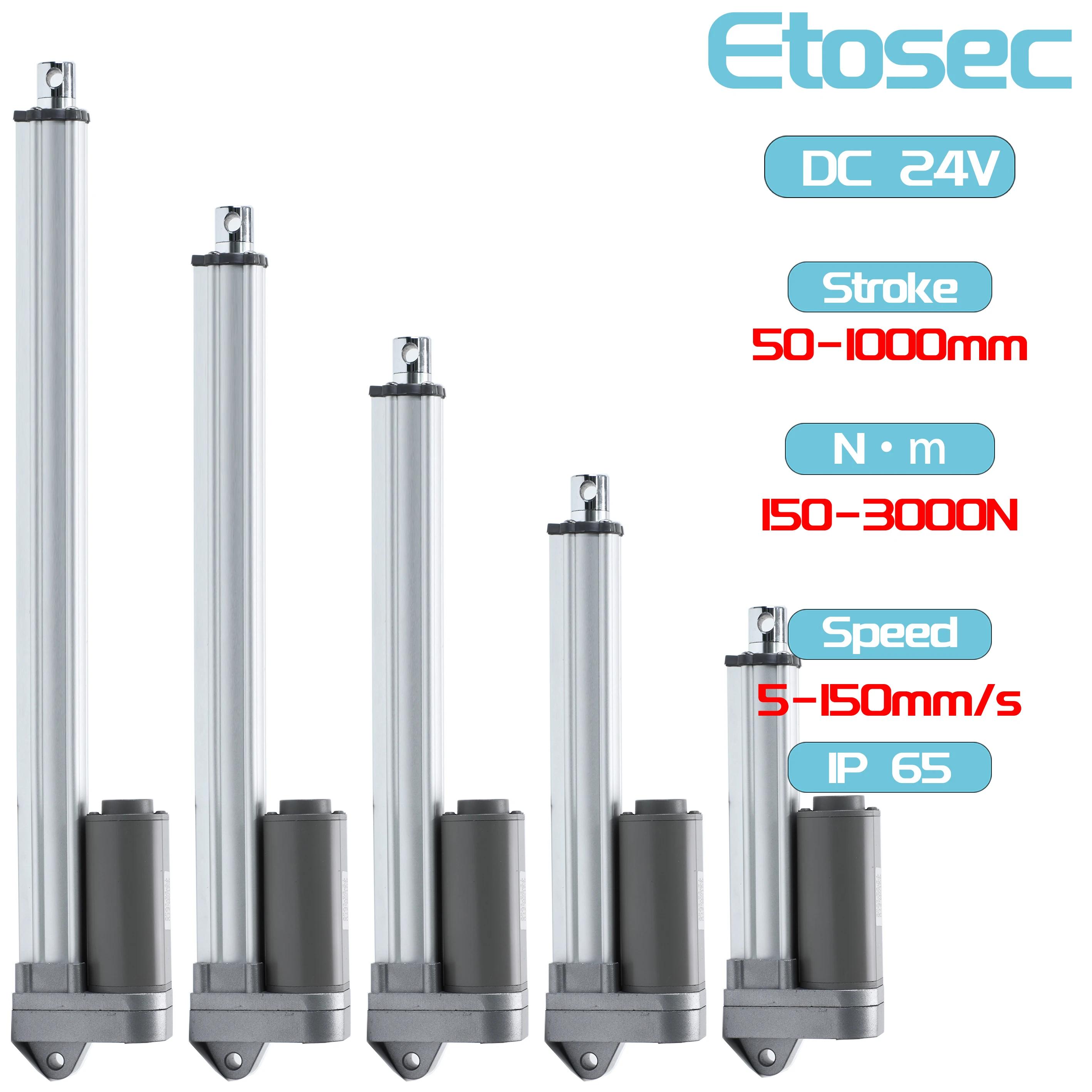 Etosec  ̺  , IP65  3000N  ߿, 24V, 50mm, 150mm, 500mm, 750mm, 1000mm Ʈũ, 65 mm/s ӵ